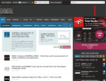 Tablet Screenshot of kvraudio.com